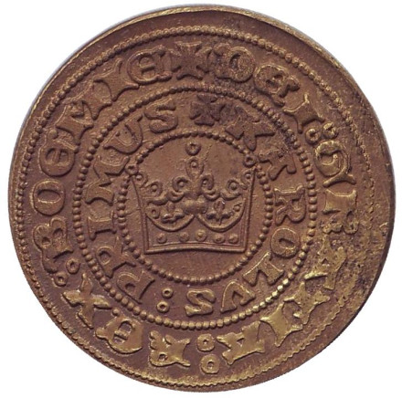 Пражский грош. Первые чешские деньги. Сувенирный жетон, Чехия.
