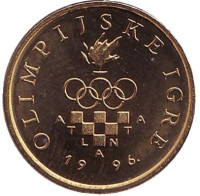 XXVI летние Олимпийские Игры, Атланта 1996. Монета 5 лип. 1996 год, Хорватия.