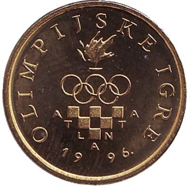 Монета 5 лип. 1996 год, Хорватия. XXVI летние Олимпийские Игры, Атланта 1996.