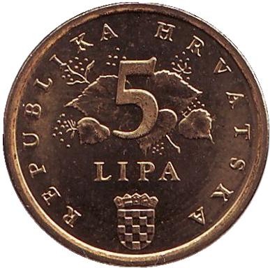 Монета 5 лип. 1996 год, Хорватия. XXVI летние Олимпийские Игры, Атланта 1996. Монета 5 лип. 1996 год, Хорватия. XXVI летние Олимпийские Игры, Атланта 1996.