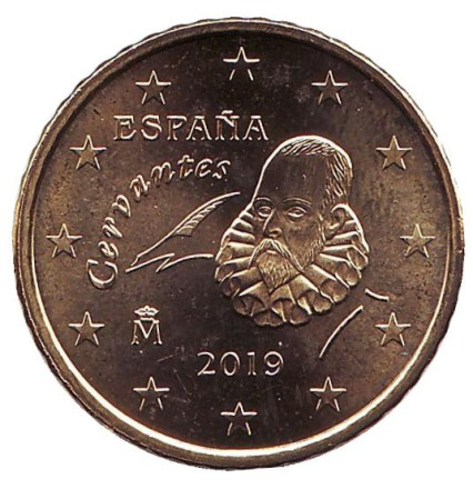 Монета 50 центов. 2019 год, Испания.