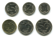 Набор из 6 монет (1, 2, 5, 10, 50, 100 динаров), 1993 год, Югославия. Набор из 6 монет (1, 2, 5, 10, 50, 100 динаров), 1993 год, Югославия.
