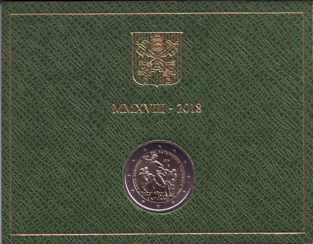 Монета 2 евро. 2018 год, Ватикан. Европейский год культурного наследия.