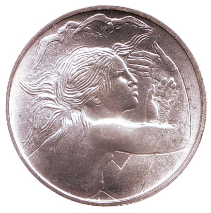 Монета 1000 лир. 1979 год, Сан-Марино. Европейский союз.