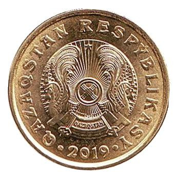 Монета 1 тенге. 2019 год, Казахстан. UNC.