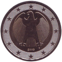 Монета 2 евро. 2003 год (F), Германия.