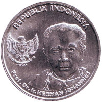 Герман Иоганнес. Монета 100 рупий. 2016 год, Индонезия.