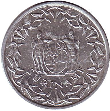 Монета 1 цент. 1978 год, Суринам. Монета 1 цент. 1978 год, Суринам.