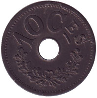 Монета 10 сантимов. 1915 год, Люксембург. 