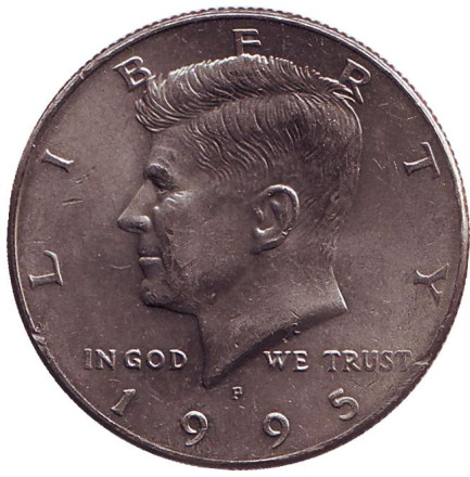 Монета 50 центов. 1995 год (P), США. Джон Кеннеди.