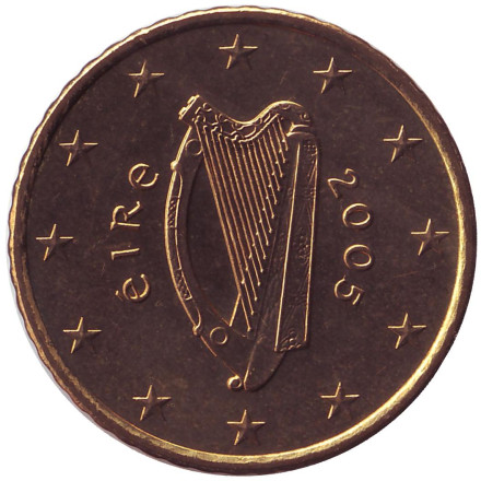 Монета 50 евроцентов. 2005 год, Ирландия.