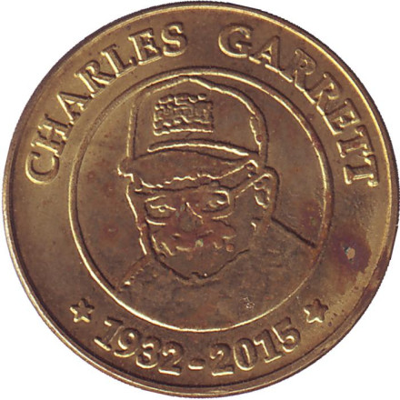 Чарльз Гарретт - основатель фирмы Garrett. Сувенирный жетон.