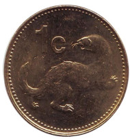 Монета 1 цент. 2006 год, Мальта. Горностай. Монета 1 цент. 2006 год, Мальта. Горностай.