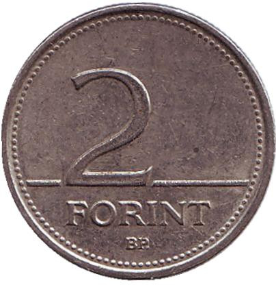 Монета 2 форинта. 1994 год, Венгрия.