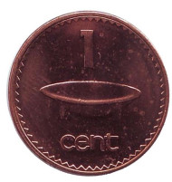 Монета 1 цент. 1992 год, Фиджи. Церемониальная чаша. Монета 1 цент. 1992 год, Фиджи. Церемониальная чаша.