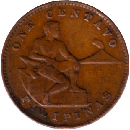 Монета 1 сентаво. 1944 год, Филиппины.