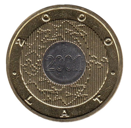 Монета 2 злотых. 2000 год, Польша. 2000 год (Миллениум).