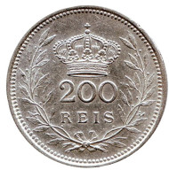 Монета 200 рейсов. 1909 год, Португалия. Монета 200 рейсов. 1909 год, Португалия.