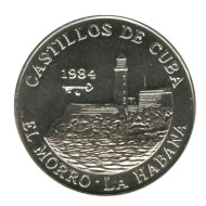 Монета 1 песо, 1984 год, Куба. Крепость Эль-Моро. Монета 1 песо, 1984 год, Куба. Крепость Эль-Моро.