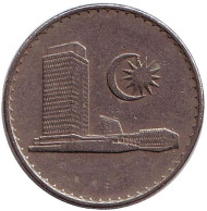 Монета 20 сен. 1976 год, Малайзия. Здание парламента. Монета 20 сен. 1976 год, Малайзия. Здание парламента.