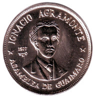 Монета 1 песо. 1977 год, Куба. Игнасио Аграмонте. Монета 1 песо. 1977 год, Куба. Игнасио Аграмонте.