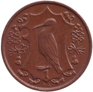 Монета 1 пенни. 1987 год, Остров Мэн. (AA) Хохлатый баклан. Монета 1 пенни. 1987 год, Остров Мэн. (AA) Хохлатый баклан.