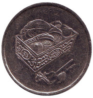 Монета 20 сен. 2011 год, Малайзия. Корзина с едой. Монета 20 сен. 2011 год, Малайзия. Корзина с едой.