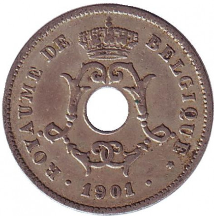 Монета 10 сантимов. 1901 год, Бельгия. (Belgique) Монета 10 сантимов. 1901 год, Бельгия. (Belgique)