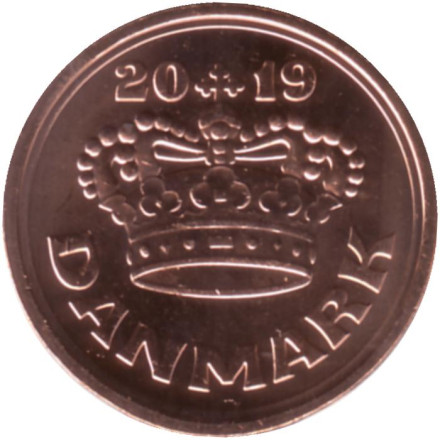 Монета 50 эре. 2019 год, Дания.