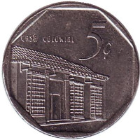 Монета 5 сентаво. 2000 год, Куба.