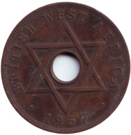 Монета 1 пенни. 1957 год, Британская Западная Африка. Без отметки монетного двора. Монета 1 пенни. 1957 год, Британская Западная Африка. Без отметки монетного двора.