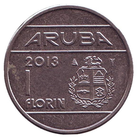 Монета 1 флорин. 2013 год, Аруба.