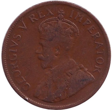 Монета 1 пенни. 1929 год, Южная Африка. Корабль "Дромедарис". Монета 1 пенни. 1929 год, Южная Африка. Корабль "Дромедарис".