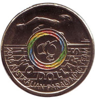 XV летние Паралимпийские игры. Рио-де-Жанейро 2016. Монета 2 доллара. 2016 год, Австралия.
