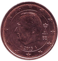 Монета 2 цента. 2013 год, Бельгия.