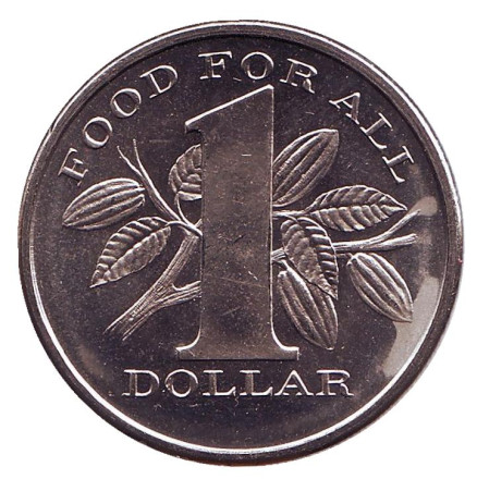 Монета 1 доллар. 1969 год, Тринидад и Тобаго. ФАО.