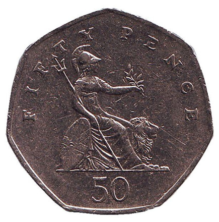 Монета 50 пенсов. 2006 год, Великобритания.