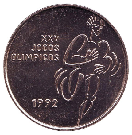 Монета 200 эскудо. 1992 год, Португалия. XXV летние Олимпийские игры. Барселона 1992.