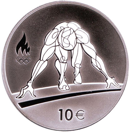 Монета 10 евро. 2016 год, Эстония. XXXI летние Олимпийские Игры в Рио-де-Жанейро 2016 года.