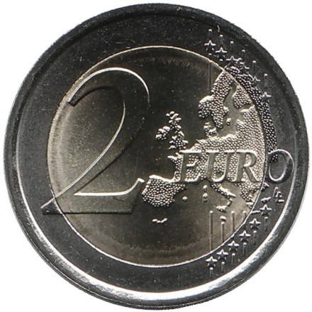Монета 2 евро, 2016 год, Италия. Донателло. Монета 2 евро, 2016 год, Италия. Донателло.