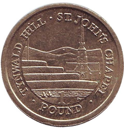 Монета 1 фунт. 2012 год, Остров Мэн. Тинвальд.