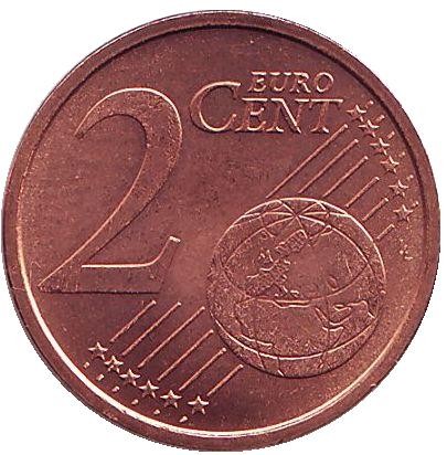 Монета 2 цента, 2002 год, Италия. Монета 2 цента, 2002 год, Италия.