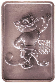 Монета 3 рубля. 2011 год. ММД, Россия. Леопард. XXII зимние Олимпийские Игры, Сочи 2014. Монета 3 рубля. 2011 год. ММД, Россия. Леопард. XXII зимние Олимпийские Игры, Сочи 2014.