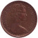 Монета 1/2 пенни. 1976 год, Великобритания.