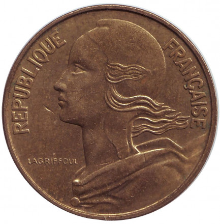 Монета 50 сантимов. 1962 год, Франция. (3 складки на воротнике).