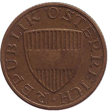 Монета 50 грошей. 1969 год, Австрия.