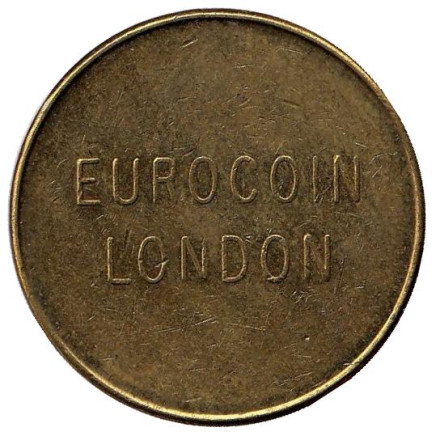 Eurocoin London. Орнамент. Игровой жетон, Великобритания. (Диаметр 22 мм)