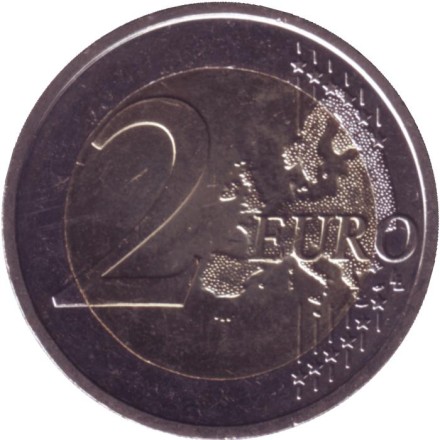 Монета 2 евро. 2017 год, Словакия. 550 лет Истрополитанской академии. Монета 2 евро. 2017 год, Словакия. 550 лет Истрополитанской академии.