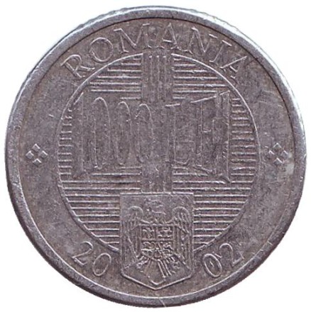 Монета 1000 лей. 2002 год, Румыния. Константин Брынковяну.