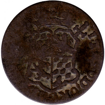 Монета 1 лиард. 1745 год, Льежское епископство.